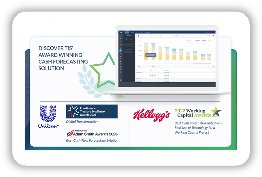 An overview of TIS' cash forecasting software and the benefits it provides to treasury teams at companies like Unilever and Kellogg's.